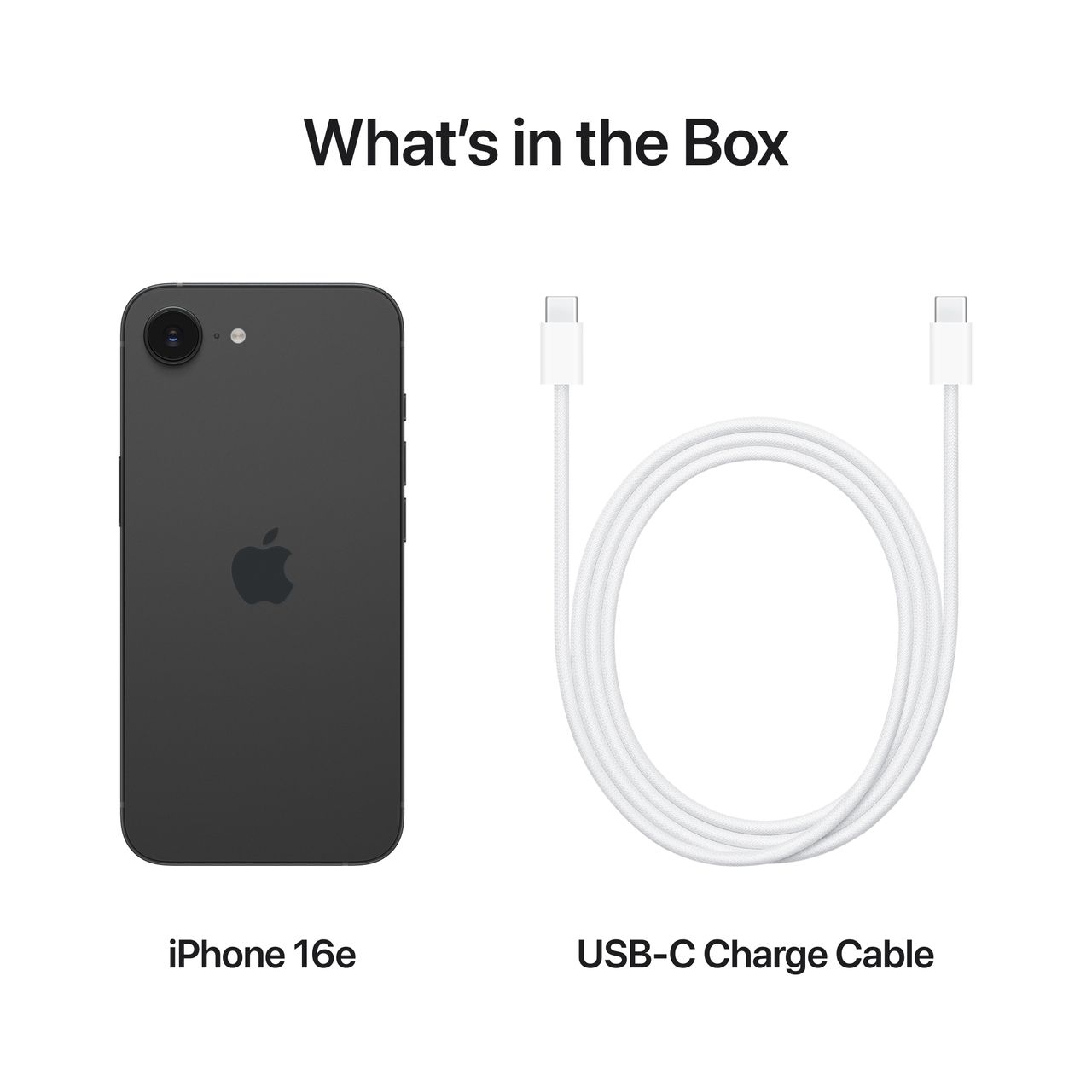 MD1Q4QN/A | Apple iPhone 16e 128GB | Black | ao.com