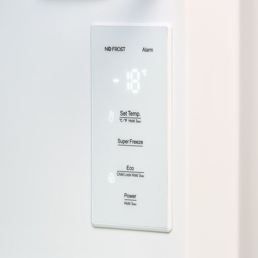 Hisense Upright Freezer - Stainless Steel - Control panel