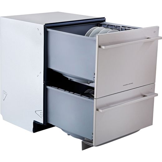 Fisher & Paykel Double DishDrawer™ DD60DDFHX9 Semi Integrated Standard Dishwasher - Stainless Steel Control Panel with Fixed Door Fixing Kit
