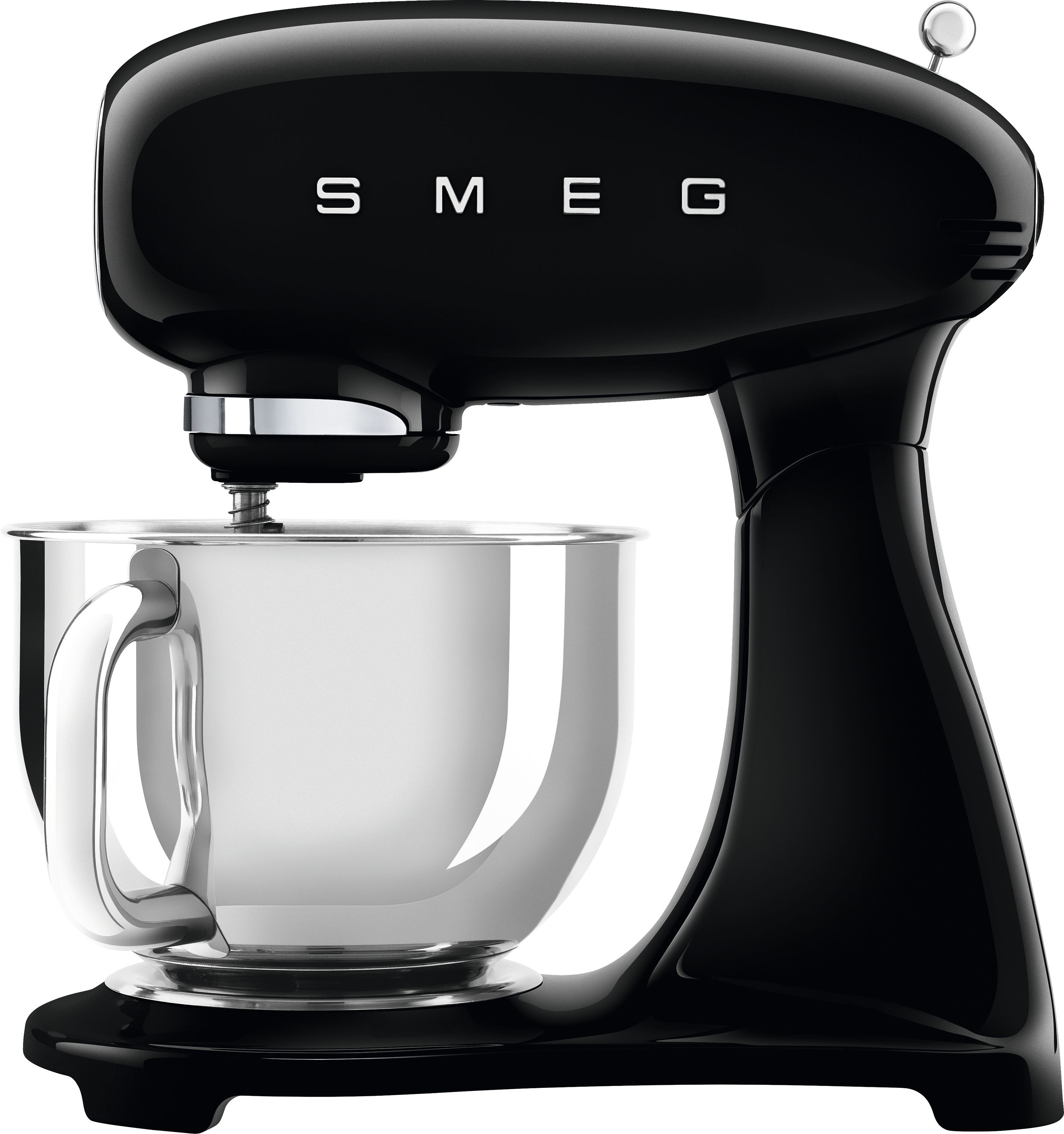 Smeg 50's Retro SMF03BLUK Stand Mixer with 4.8 Litre Bowl - Black, Black