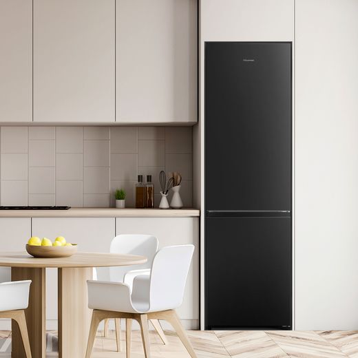 Hisense 70/30 Total No Frost Fridge Freezer - Dark Steel - Fridge freezer in kitchen shot