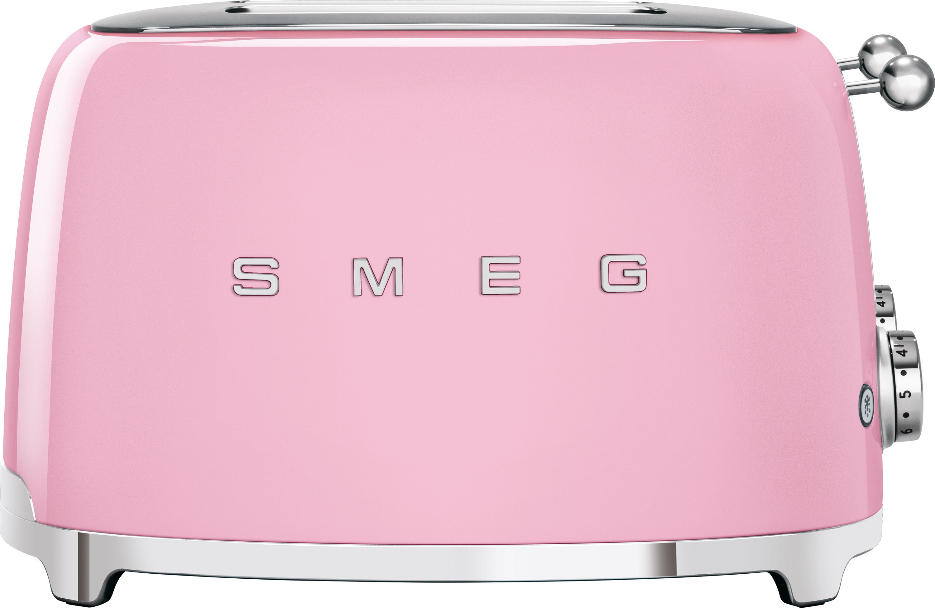 Smeg 50's Retro TSF03PKUK 4 Slice Toaster - Pink, Pink