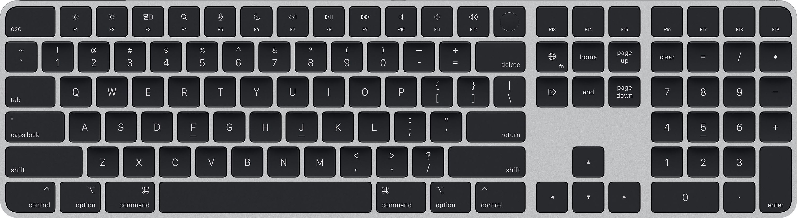 Apple Magic Keyboard with Touch ID and Numeric Keypad - Black