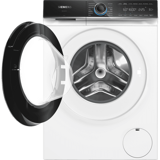 Siemens IQ-700 WG66B2A1GB 11kg Washing Machine with 1551 rpm - White - Door open