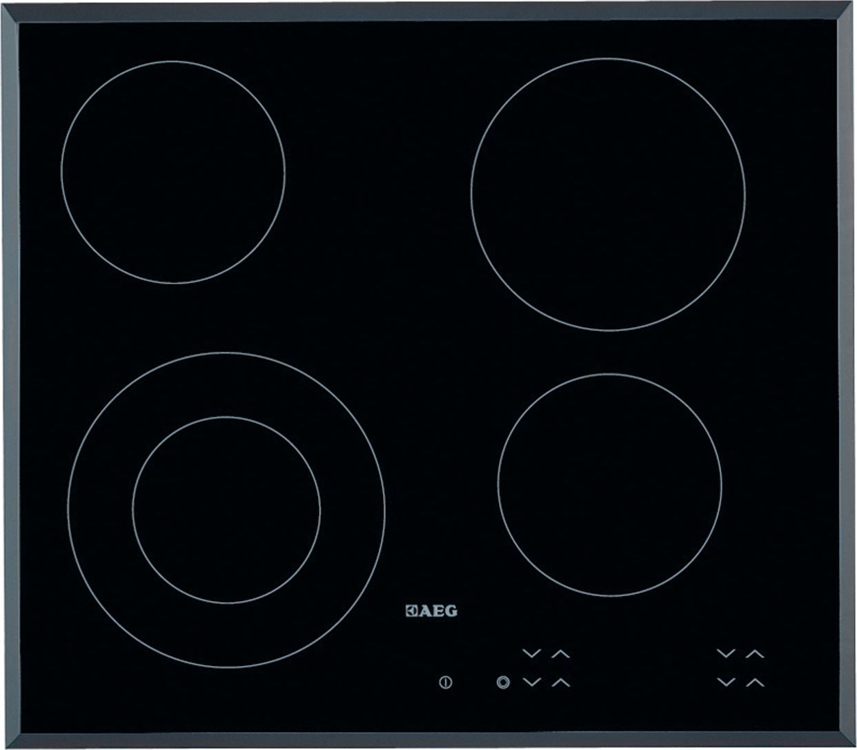 Image of AEG Competence HK624010FB 59cm Ceramic Hob - Black, Black