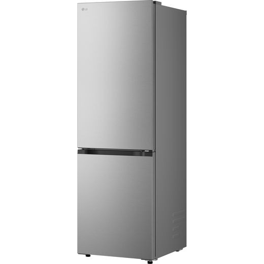 LG GBBSJ10EPY 186cm No Frost Fridge Freezer - Prime Silver - Left perspective shot