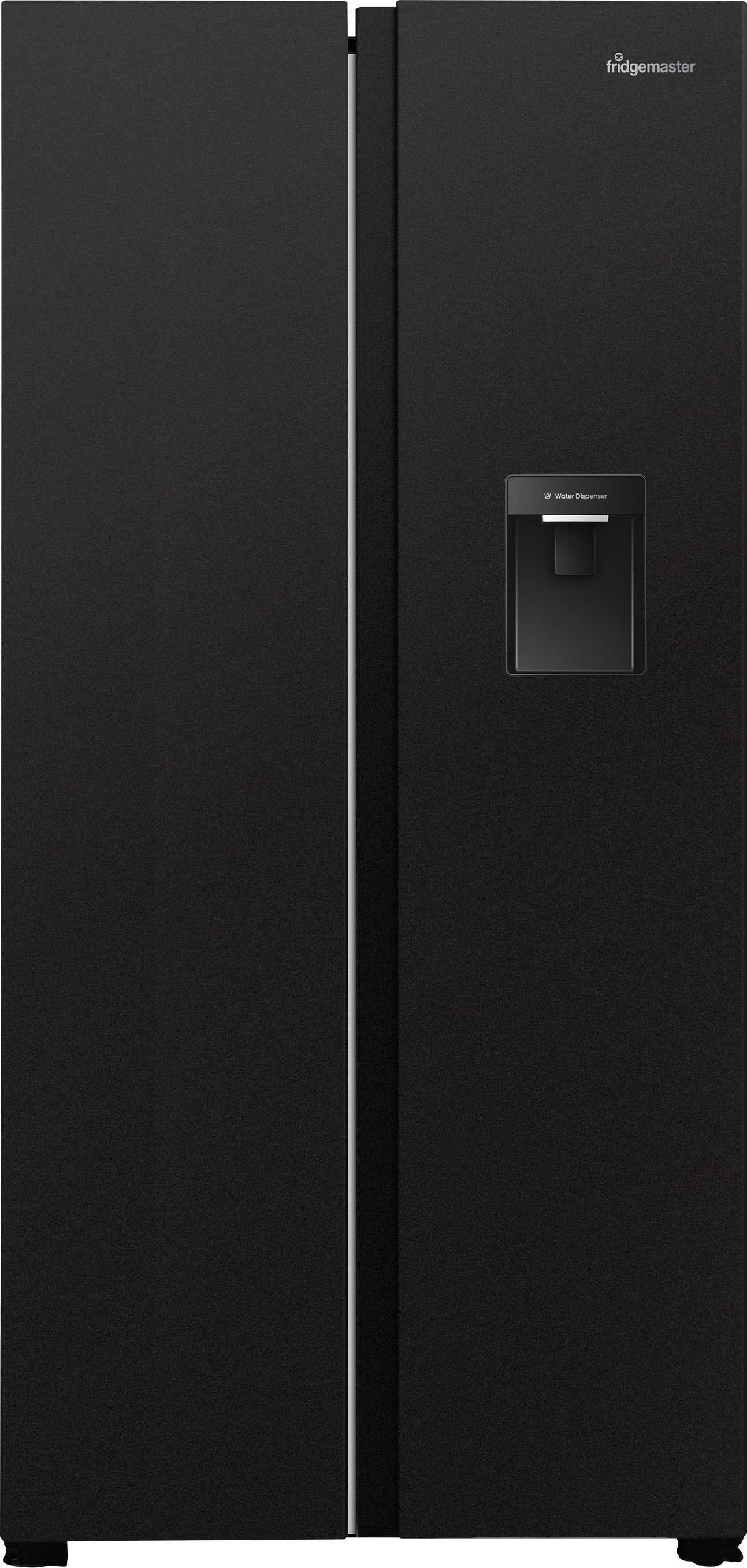 Fridgemaster MS83430DEB1 American Fridge Freezer - Total No Frost - Non-Plumbed Water Dispenser - Black