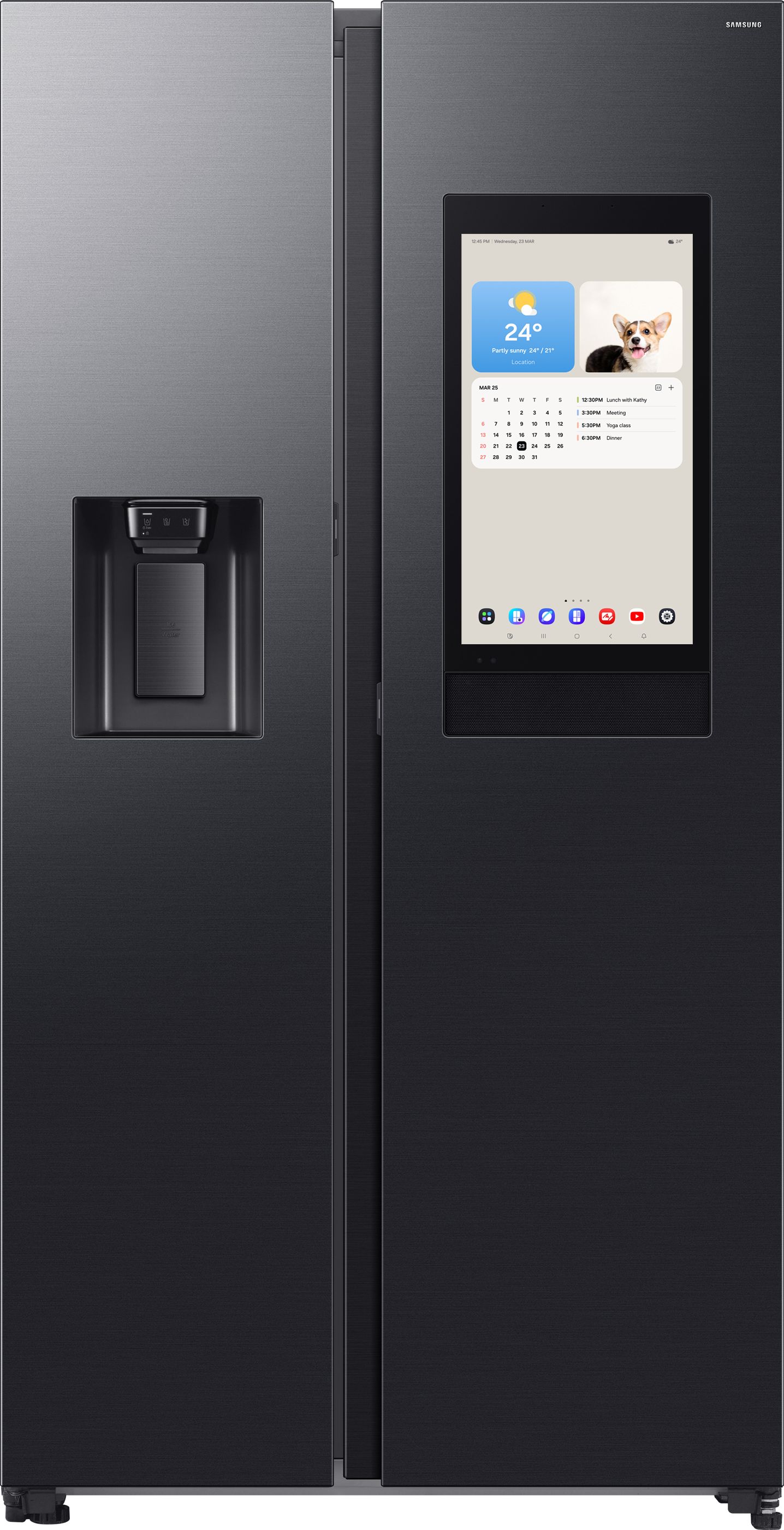 Samsung RS90F66BEFEU American Fridge Freezer - Black - 614L Total Capacity