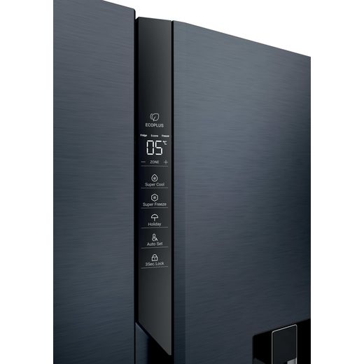 Haier Series 7+ American Fridge Freezer - Black - Control panel shot 