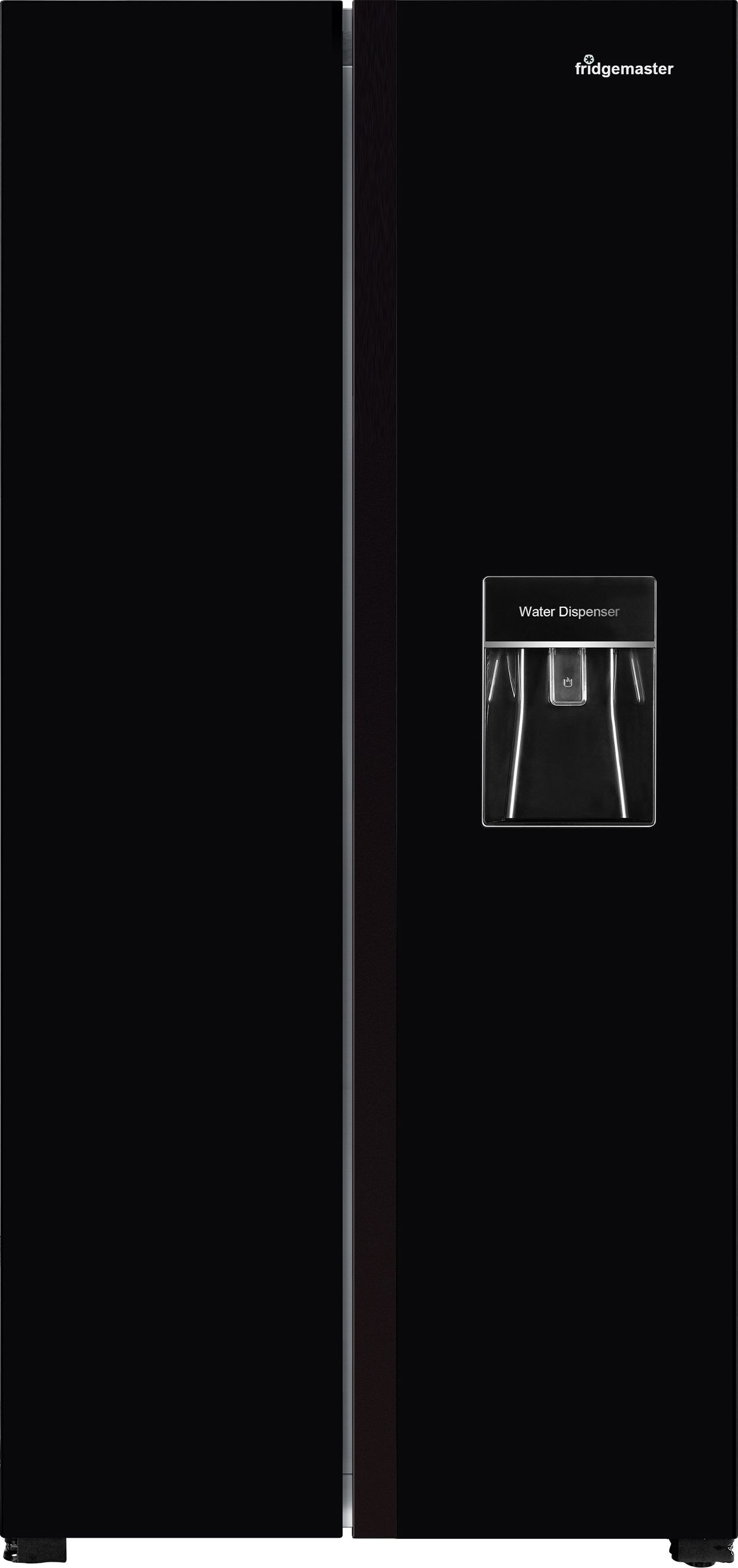Fridgemaster - American Fridge Freezer - Black - Total No Frost - 440L