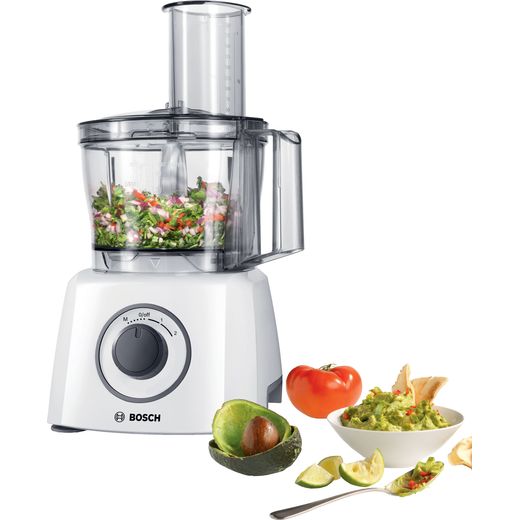 Bosch MultiTalent 3 MCM3100WGB 2.3 Litre Food Processor With 9 Accessories - White