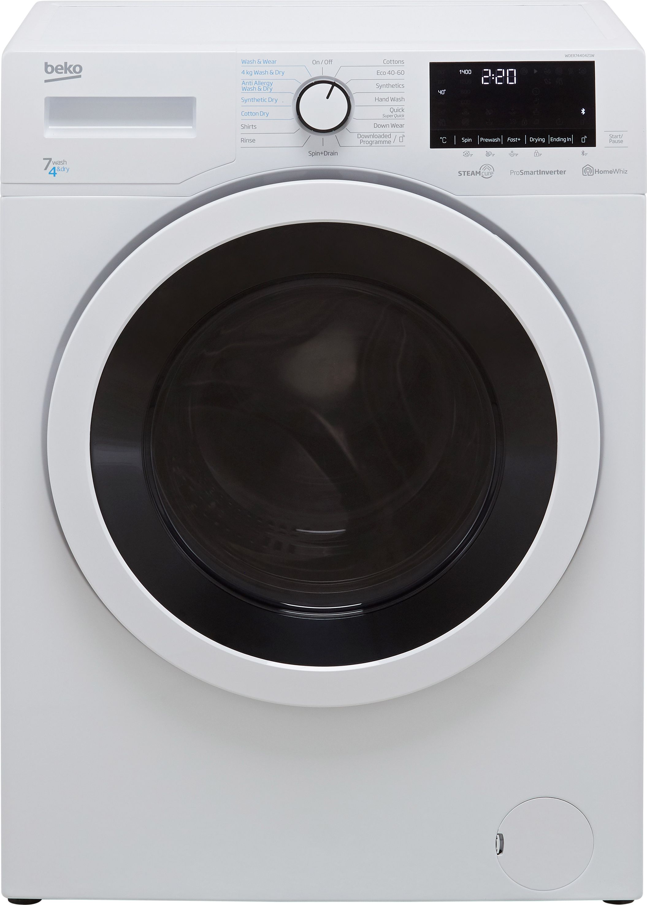 Beko 7 wash 4 deals dry bluetooth