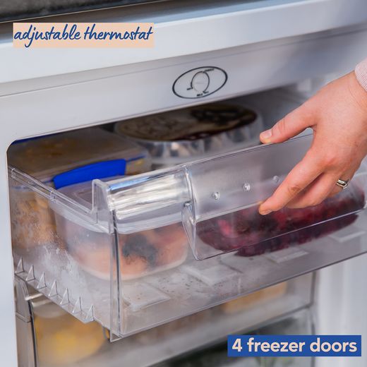 Russell Hobbs Under Counter Freezer - White - Annotation - Adjustable thermostat shot