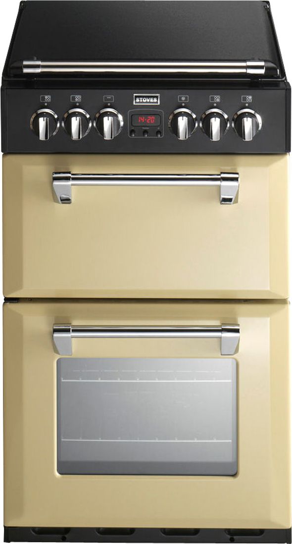 Stoves Mini Range RICHMOND550DFW 55cm Freestanding Dual Fuel Cooker - Champagne - A Rated, Cream