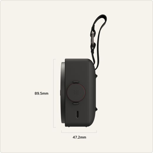 LG xboom Mini Wireless Speaker - Black - Dimensions