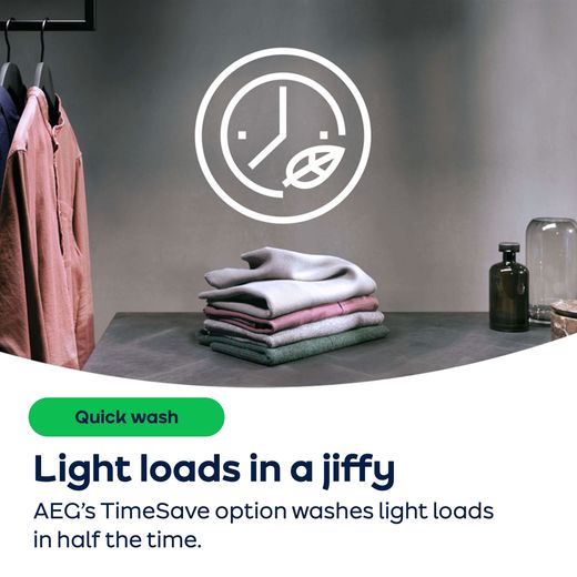 AEG 5000 Series LFE50144B 10kg Washing Machine with 1400 rpm - White - AO Annotation -  TimeSave