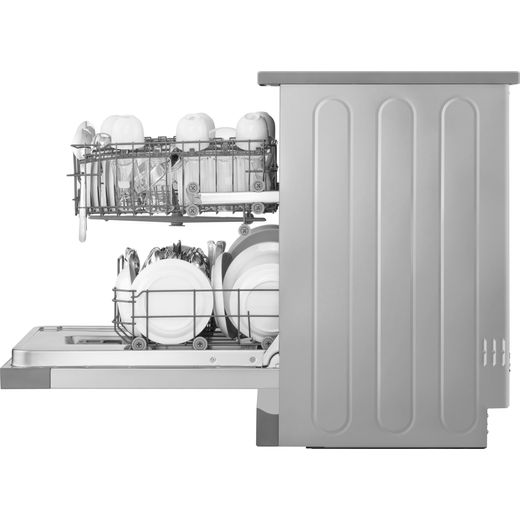 LG Standard Dishwasher - Silver - Side with door open shot