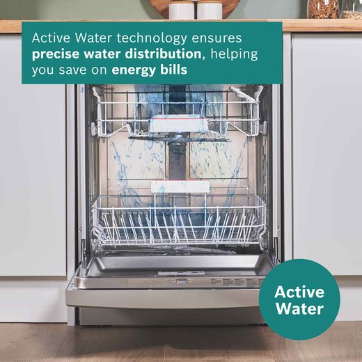 Bosch Series 2 Standard Dishwasher - Silver  - annotation - active water