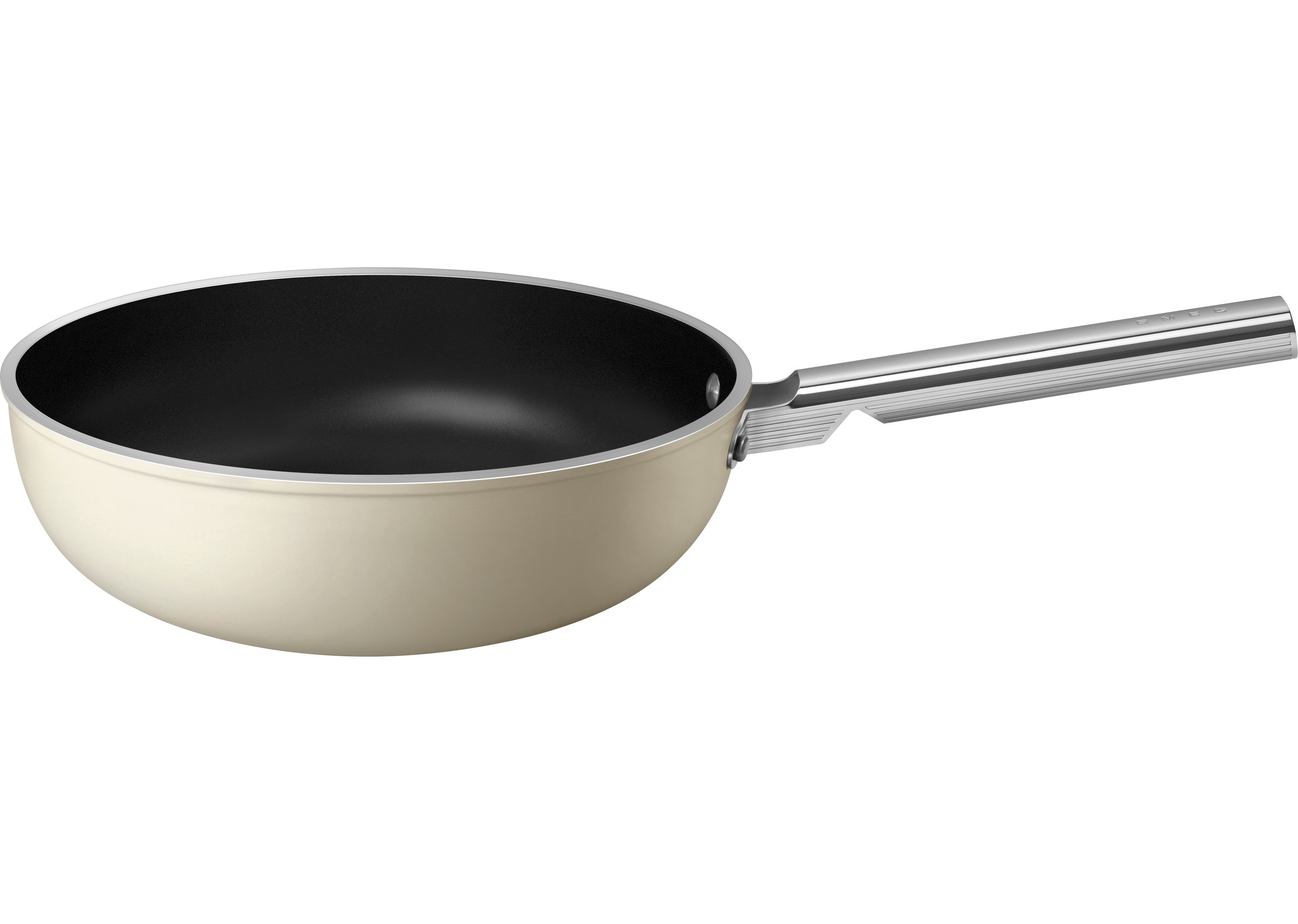 Smeg - Wok Pan - 30cm - Cream