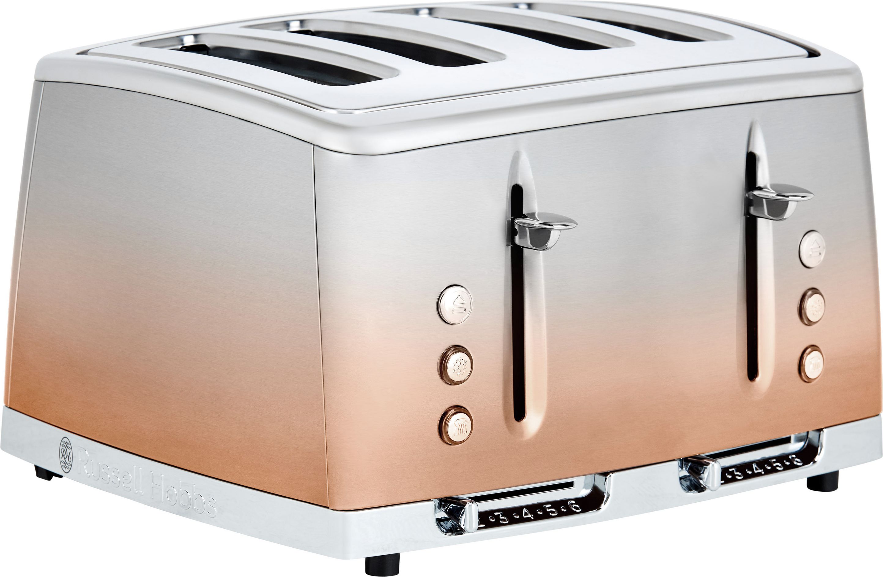 Russell Hobbs Eclipse 25143 4 Slice Toaster - Copper, Brass