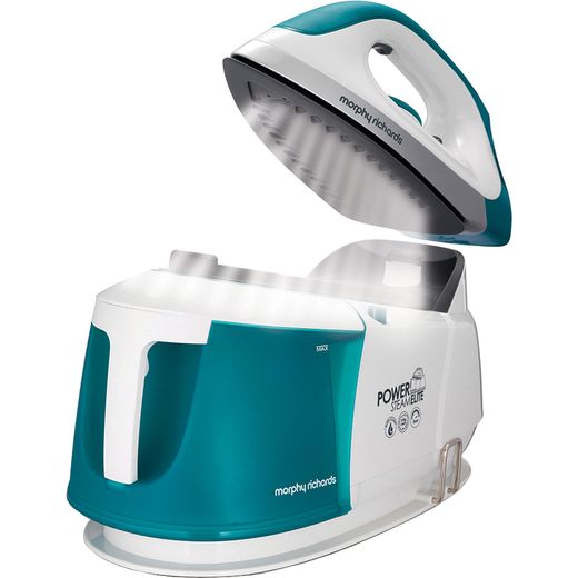 Morphy Richards Power Steam Elite With AutoClean 332014 Pressurised Steam Generator Iron - White / Green