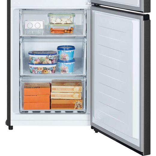 Hisense 70/30 Total No Frost Fridge Freezer - Dark Steel  - Close up freezer shot
