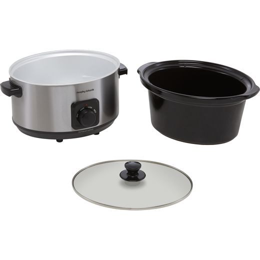 Morphy Richards 461013 6.5 Litre Slow Cooker - Brushed Stainless Steel
