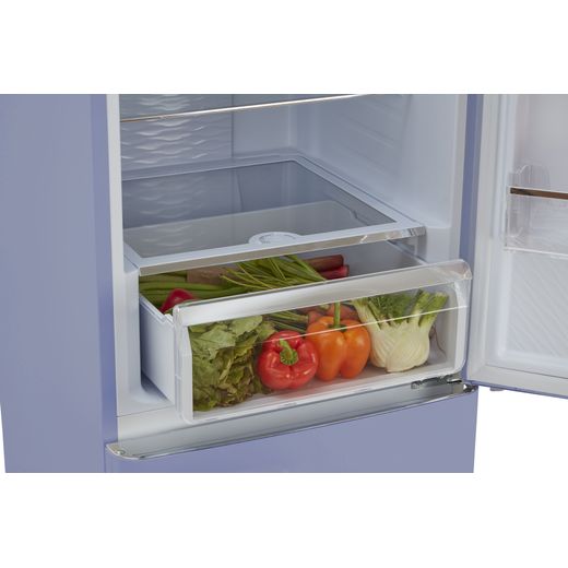 CDA 60/40 Frost Free Fridge Freezer - Blue - Salad drawer