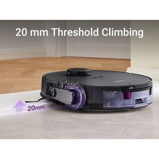 Eureka E20 Robotic Vacuum Cleaner - Graphite / Purple - Annotation - climbing shot