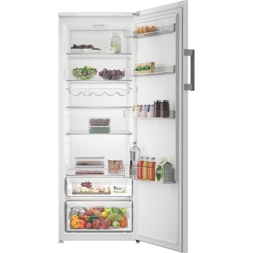 Hotpoint HPMLS 1411 W4UK 171cm Fridge - White - front with door open shot