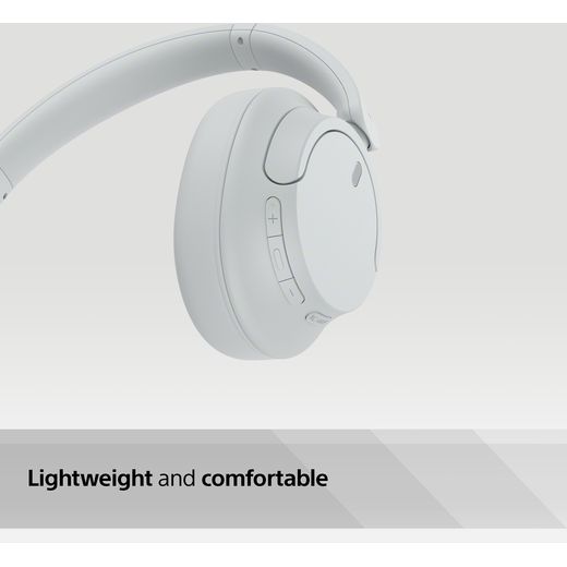 Sony WH-CH720N Wireless Noise Cancelling Over-ear Headphones - White - Annotation - lightweight and comfortable 