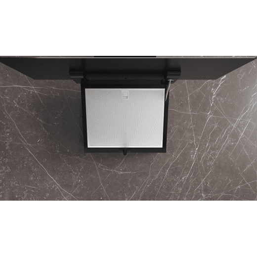 Siemens LC87KFN60B Chimney Cooker Hood - Black - Removable filter shot