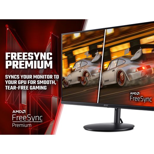 Acer Full HD 23.8" 180Hz Monitor - Black - Annotation - Freesync premium shot