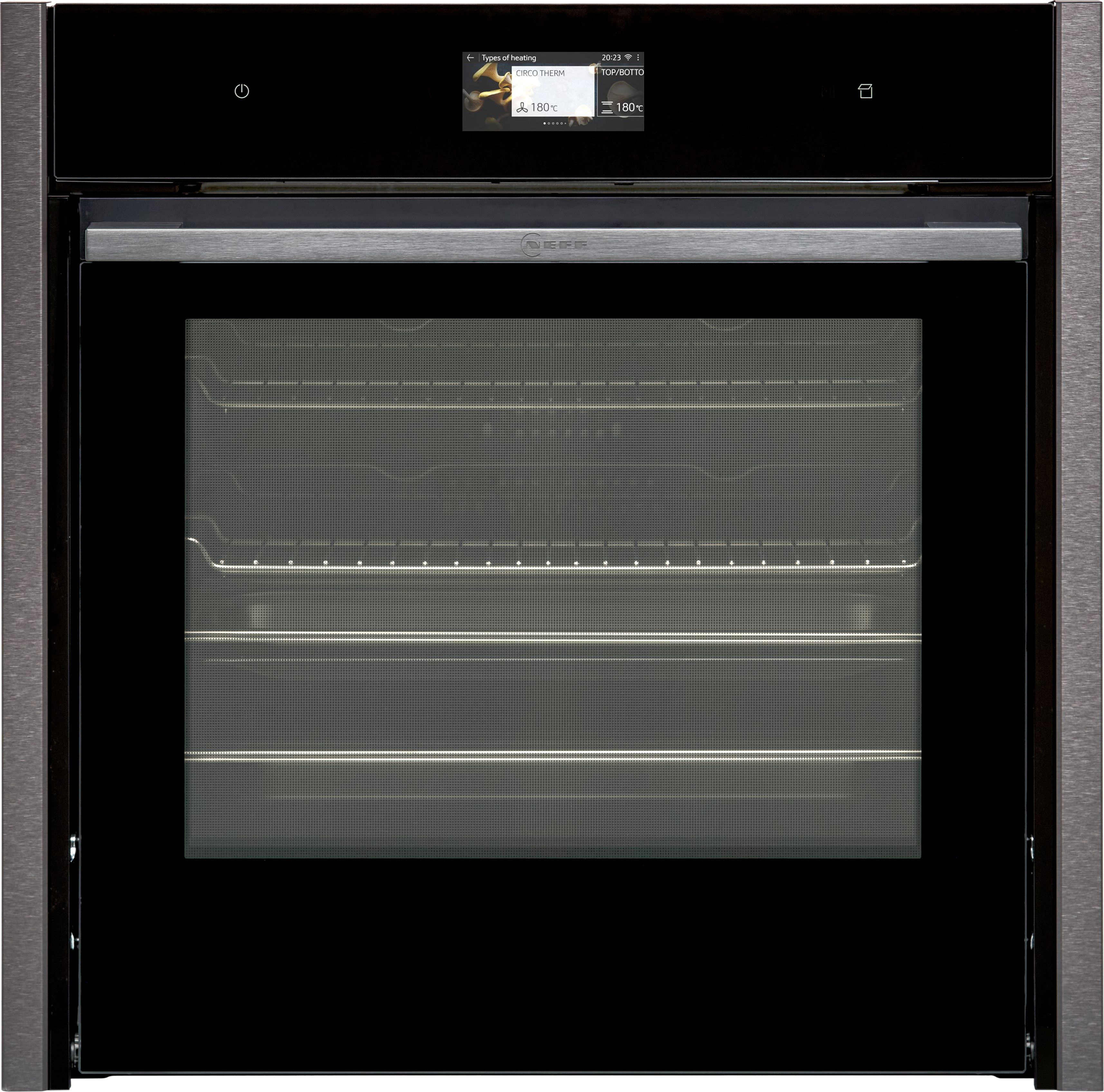 NEFF N90 B64FS31G0B Built In Electric Single Oven - Graphite - A+ Rated, Silver