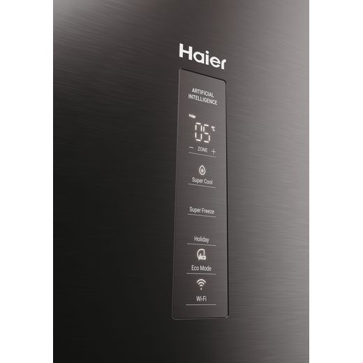 Haier Total No Frost Fridge Freezer - Silver - Close up control panel shot