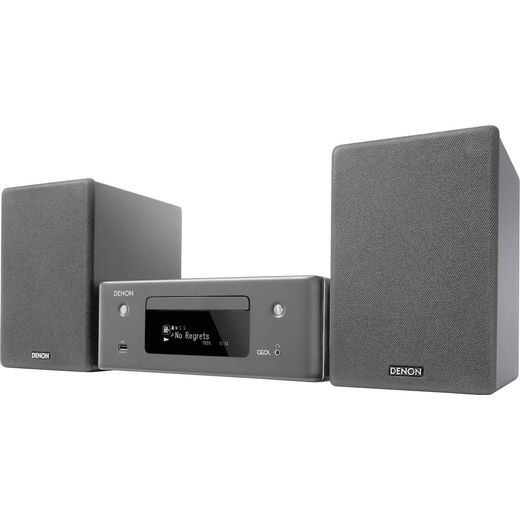 Denon N-10GYE2GB 130 Watt Hi-Fi System with Bluetooth - Grey