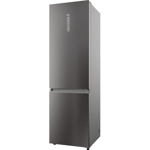 Haier Total No Frost Fridge Freezer - Silver - Left perspective shot