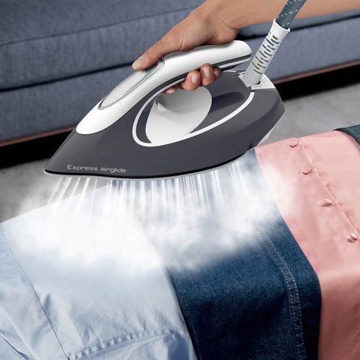 Tefal Express Airglide Pressurised Steam Generator Iron - Grey / White