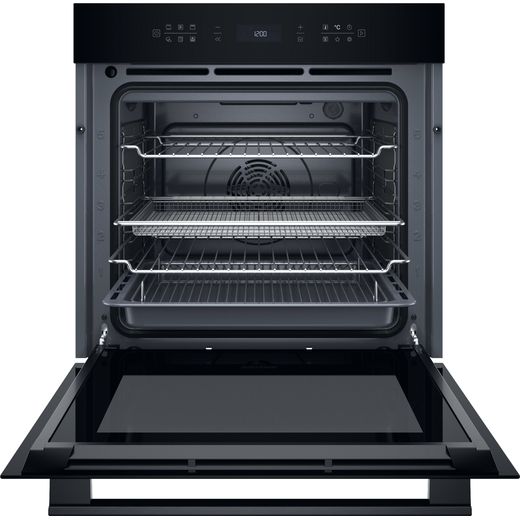 Hotpoint 859991683210 Electric Single Oven Black - Front with door open shot 