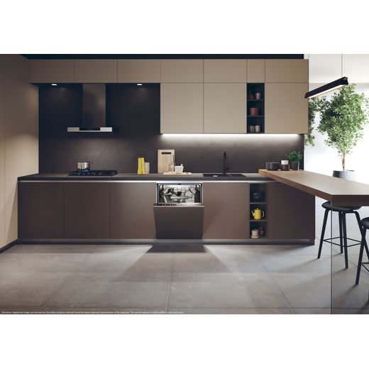 Haier Integrated Standard Dishwasher - Black - Dishwasher in kitchen shot