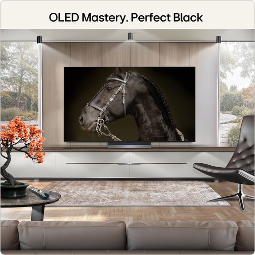 LG evo AI C6 55" 4K Ultra HD OLED Smart TV - Annotation - perfect black shot