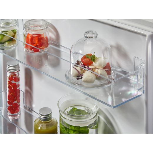 AEG OSC6L181ES 177cm 70/30 Integrated Fridge Freezer - White - Door shelf shot