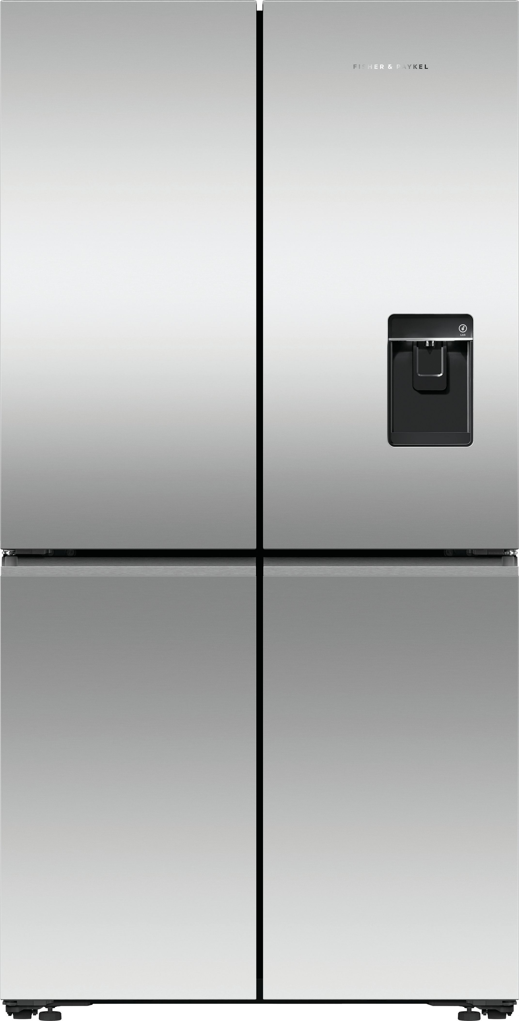 Fisher & Paykel Series 7 Contemporary RF605QNUVX1 Wifi Connected Plumbed Frost Free American Fridge Freezer - Stainless Steel - E Rated, Stainless Steel
