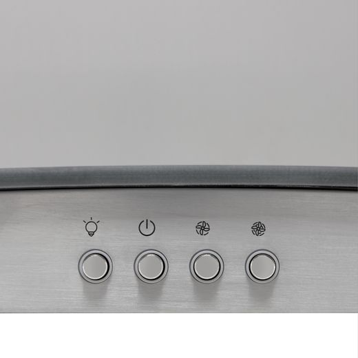 Indesit IHGC6.5LMX 60 cm Chimney Cooker Hood - Stainless Steel