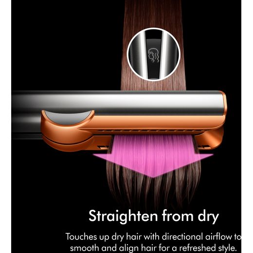 Dyson 598961-01 Hair Straightener Ceramic Pink / Rose Gold - Annotation - Straighten from dry