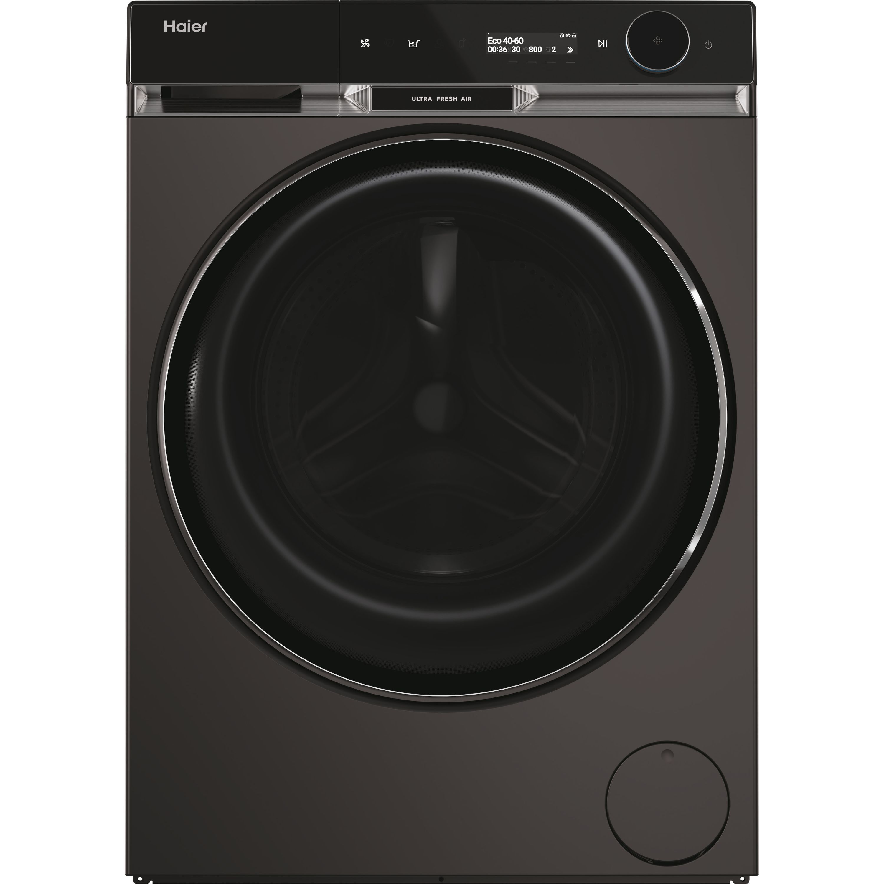 Haier HW110-BD14397PGUK Free Standing Washing Machine 11kg 1400rpm Silver Smart Dosing