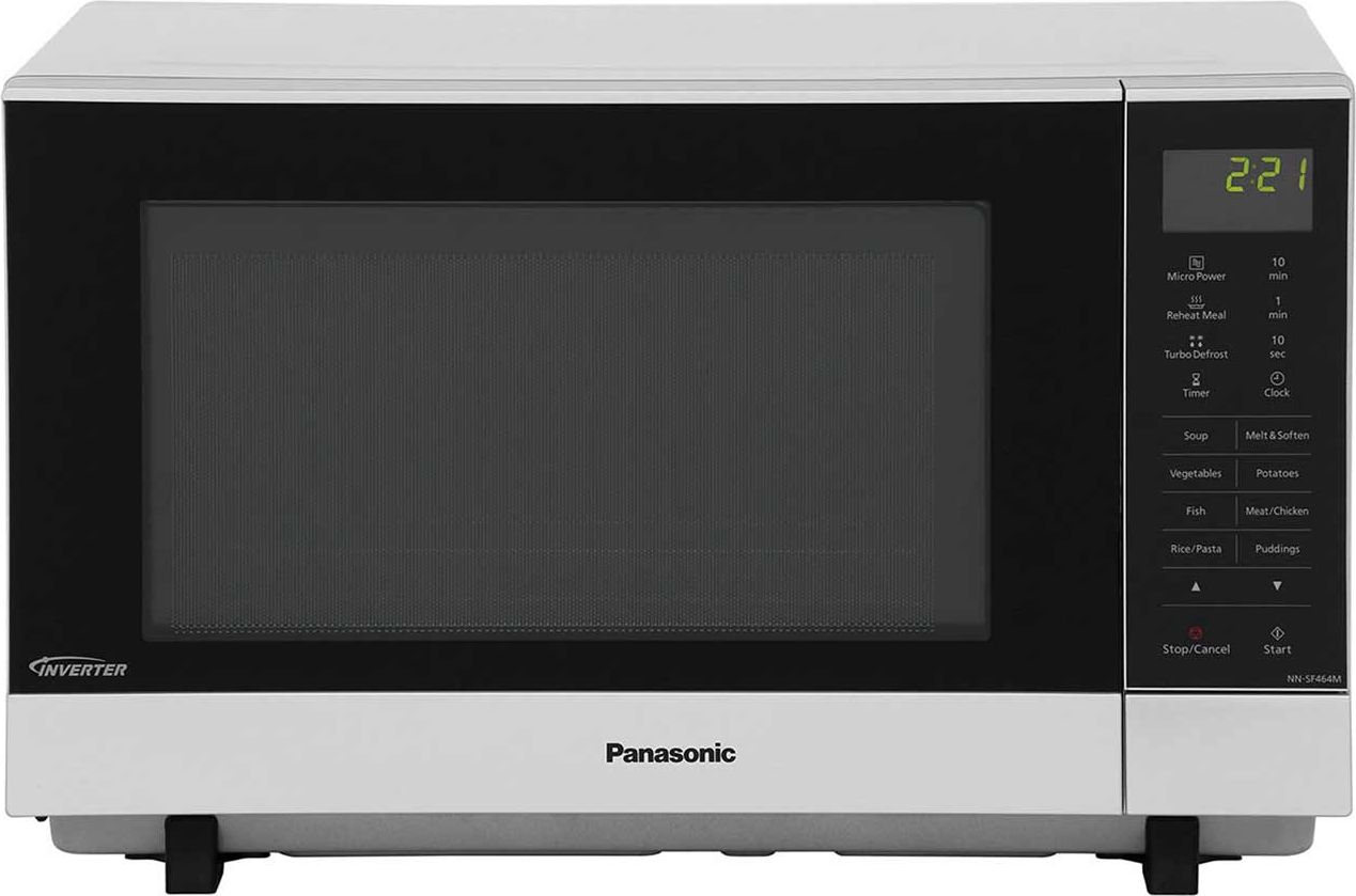 Panasonic NN-SF464MBPQ 33cm tall, 53cm wide, Freestanding Microwave - Silver, Silver