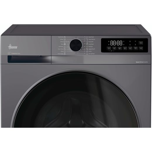 Hoover Pro Wash&Dry Series 3 HBWR 485SB6G-80 Wifi Connected 8Kg / 5Kg Washer Dryer with 1400 rpm - Graphite - Control panel shot 