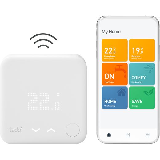 tado Starter Kit - Wireless Smart Thermostat V3+ - DIY Install - White