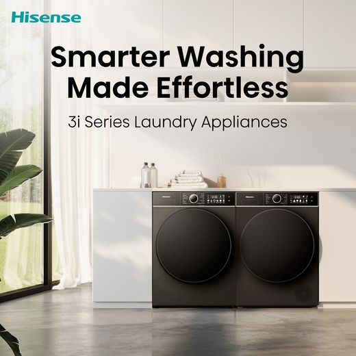 Hisense KitchenFit 3i Series WF3I9043BBFS2 9kg WiFi Connected Washing Machine with 1400 rpm - Black - Annotation - smarter washing shot